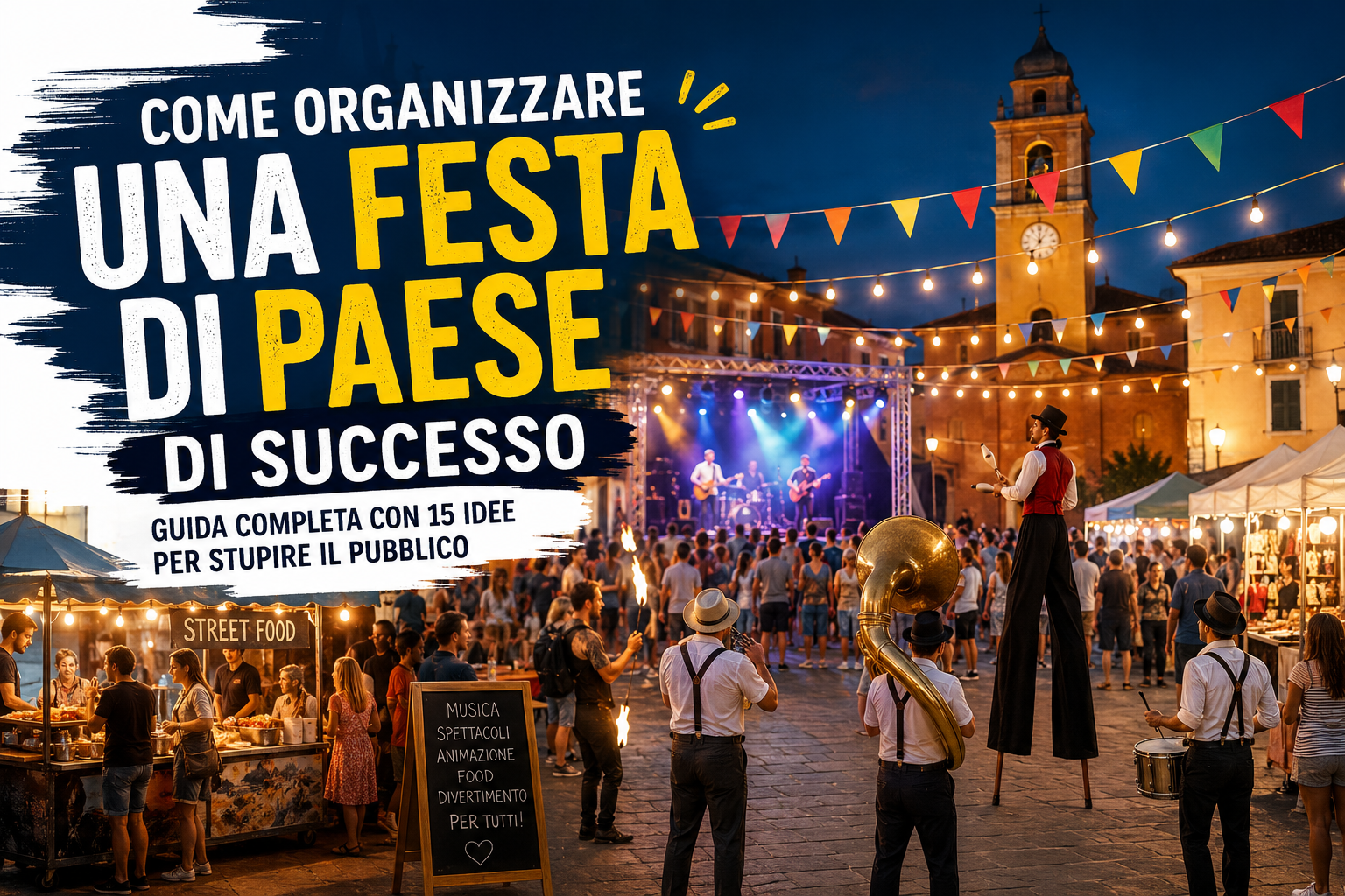 Come organizzare una festa di paese di successo: guida completa con 15 idee per stupire il pubblico Come organizzare una festa di paese di successo: guida completa con 15 idee per stupire il pubblico