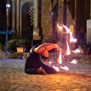 Circo la Fata Blu fuoco