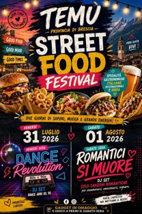 Street food festiva locandina evento 