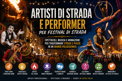 artisti di strada per festival di strada