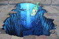3D street painting