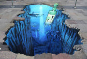 3D street painting