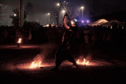 Tea e Albe Fire Show live