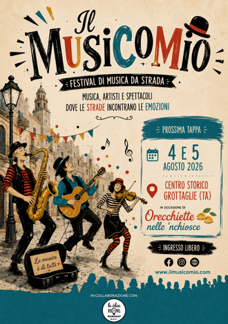 Il Musicomio festival della musica di strada evento grottaglie