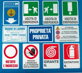 cartelli di sicurezza