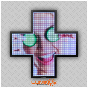 Croce luminosa LED Croce luminosa LED RGB multicolore cm 90x90