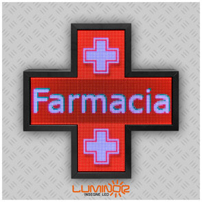 Croce luminosa LED per farmacia Croce luminosa LED RGB multicolore cm 65x65
