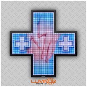 Croce luminosa LED Croce luminosa LED RGB multicolore cm 90x90