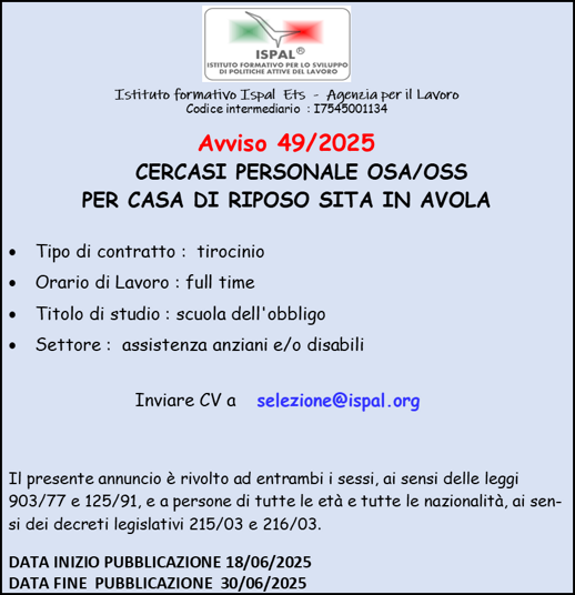 avviso 49_casa serena