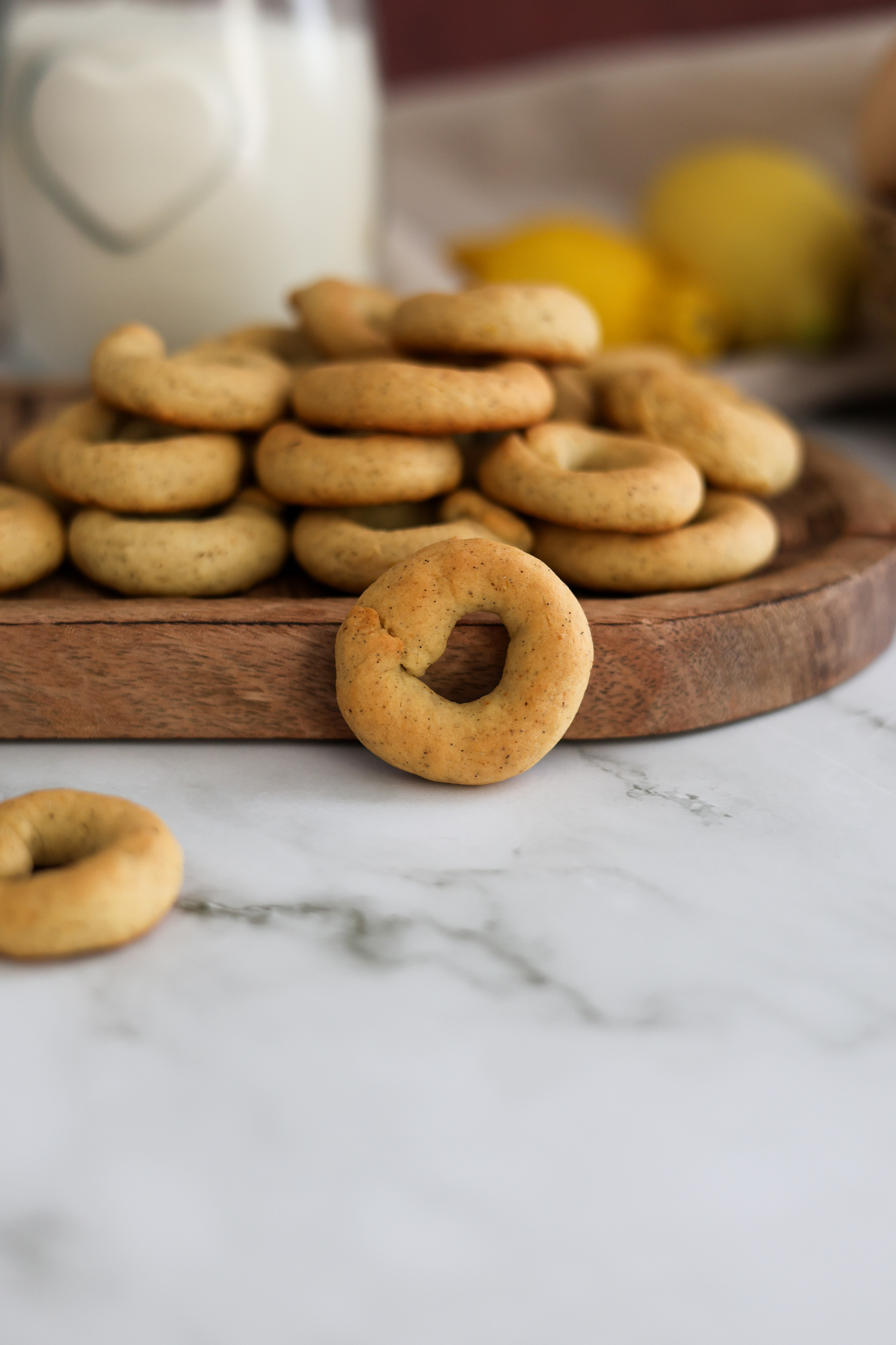 Taralli ricotta, limone e vaniglia