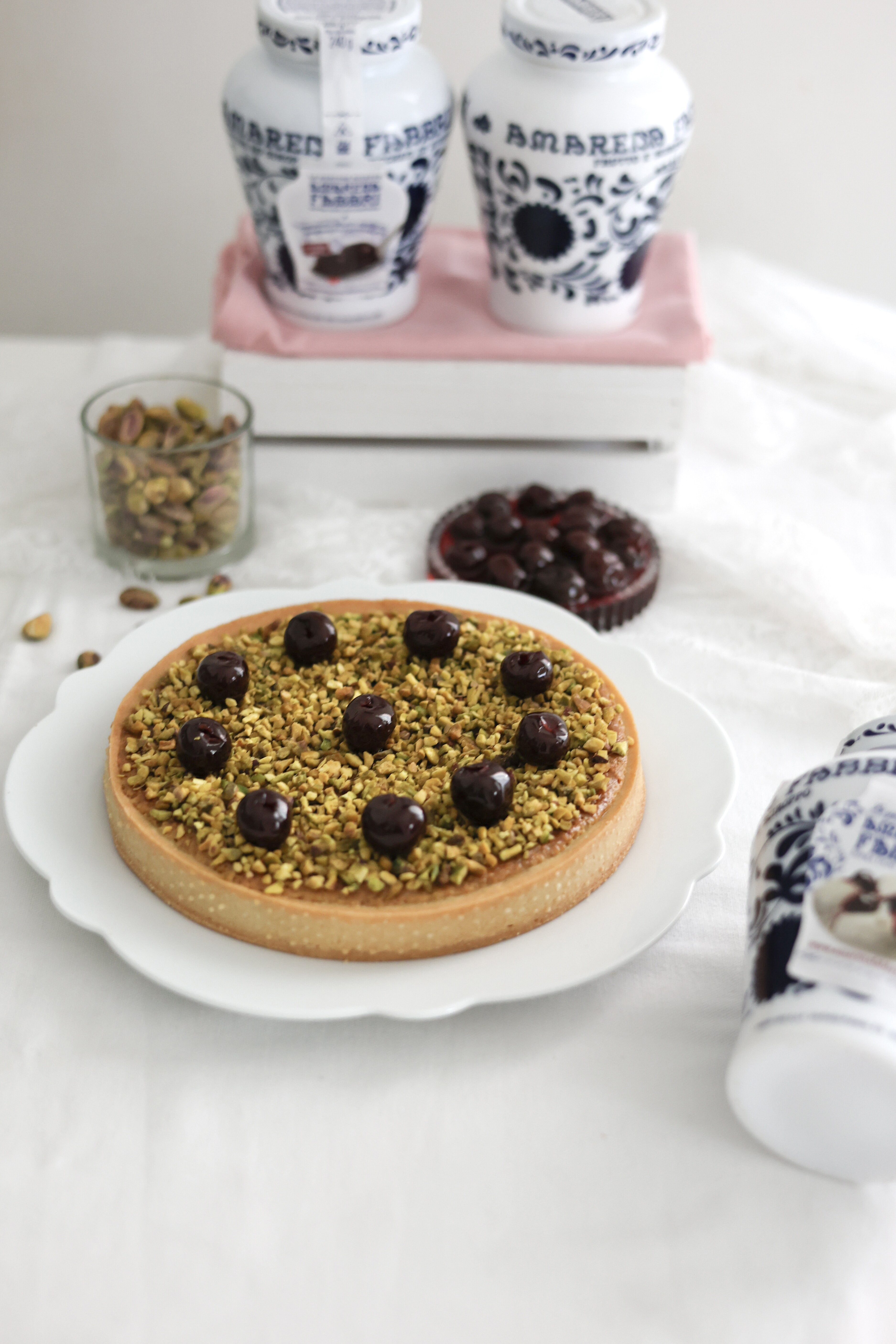 Crostata pistacchio e amarene