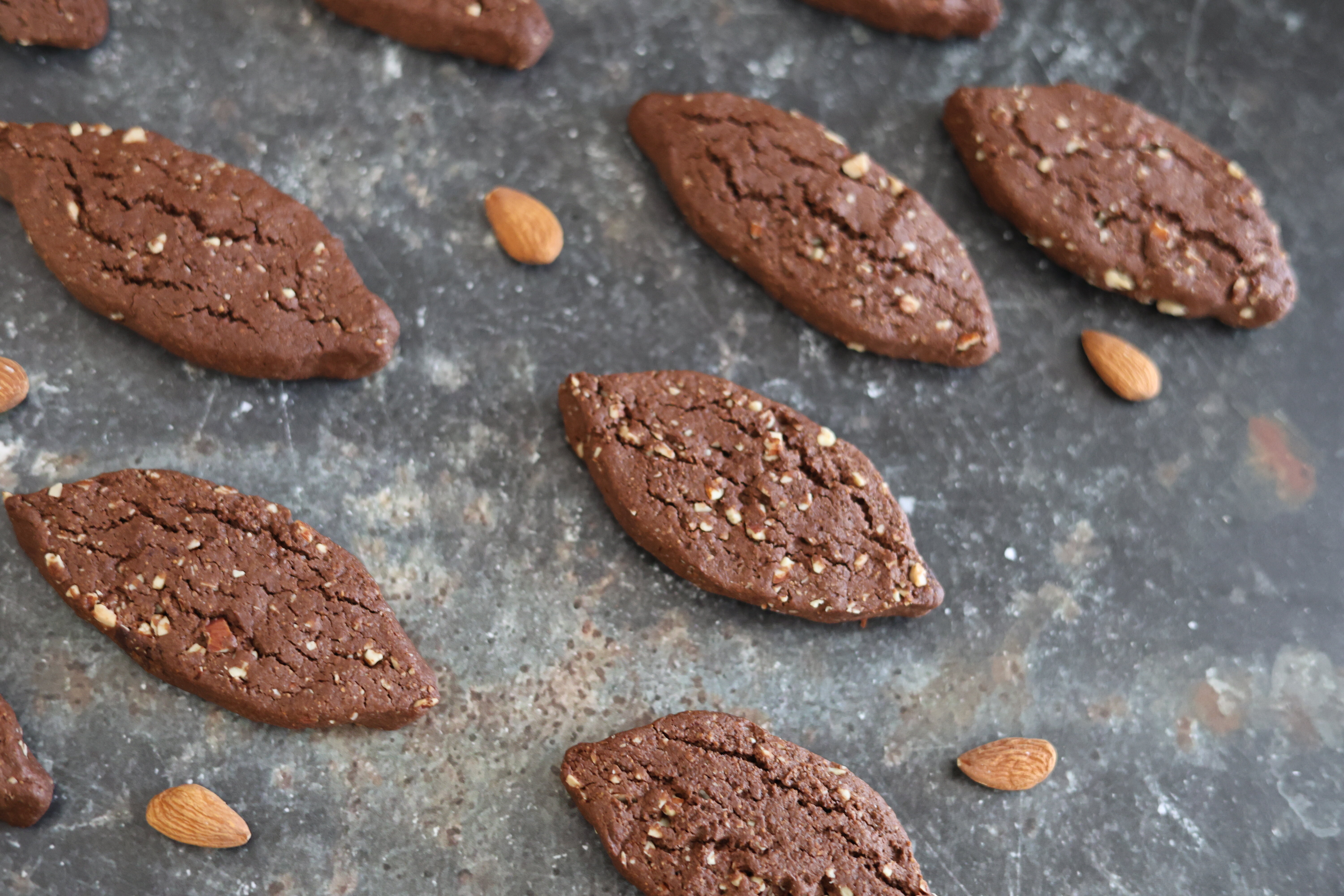 Biscotti veloci al cacao e mandorle biscotti veloci, ricetta veloce biscotti, biscotti fatti in casa