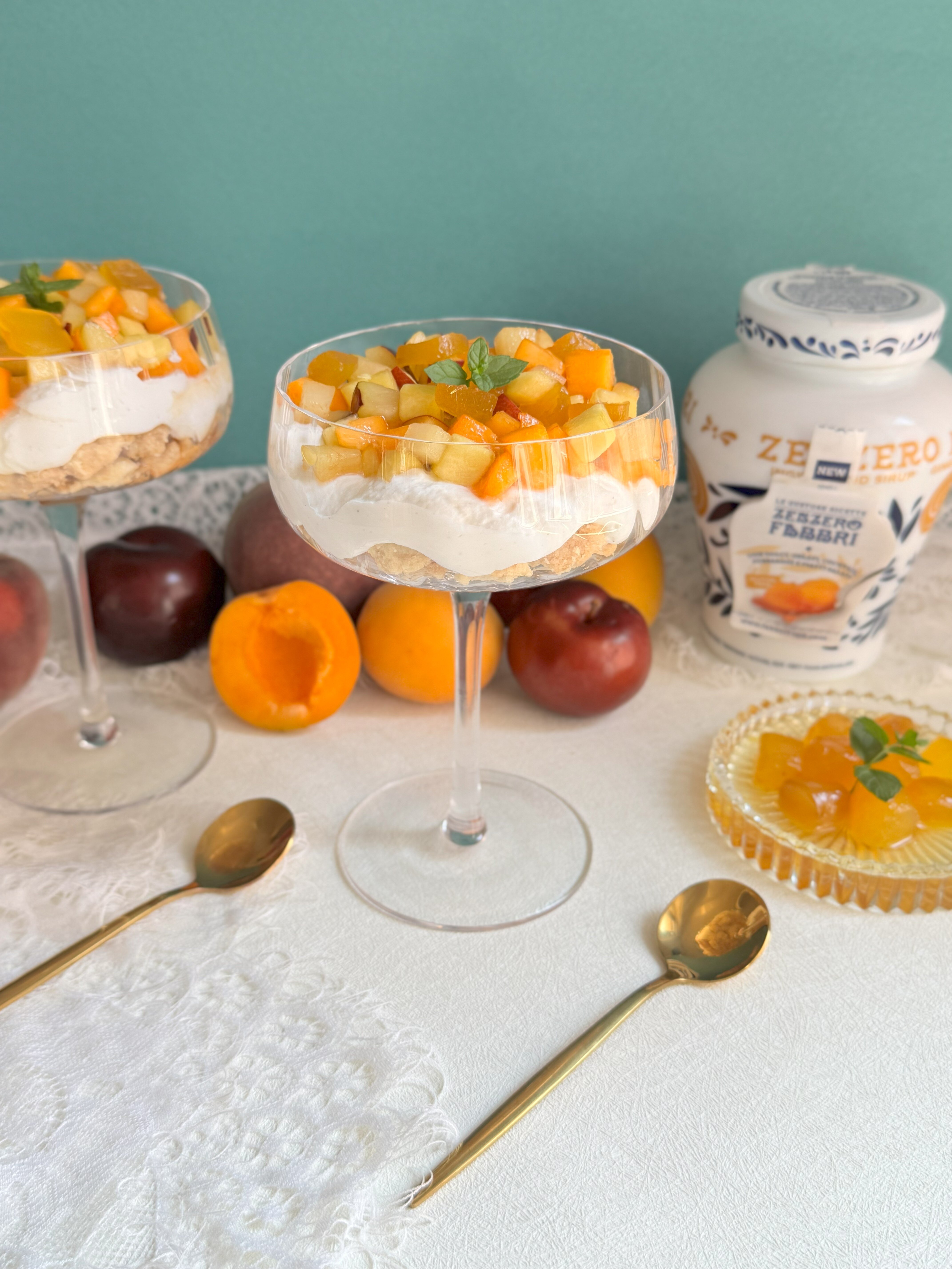 Coppa crumble, ricotta e zenzero