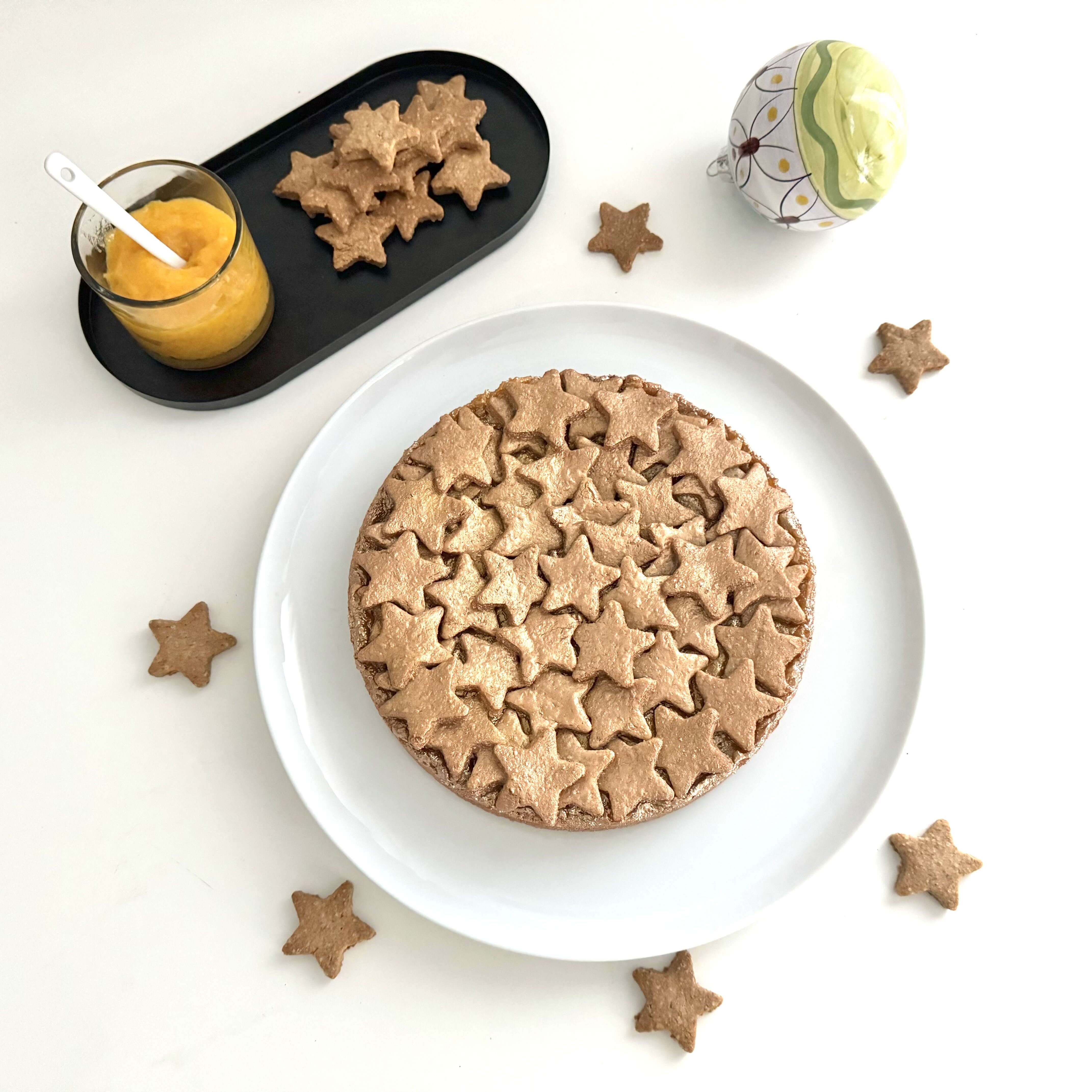Crostata integrale con marmellata di mandarini