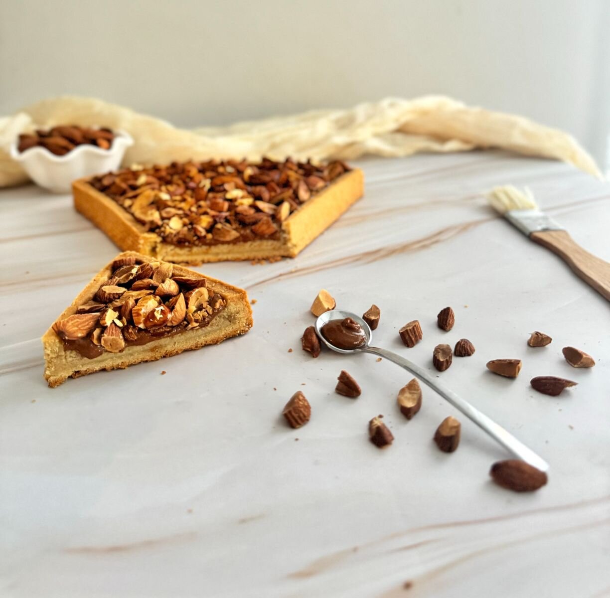 Crostata mandorle e mele