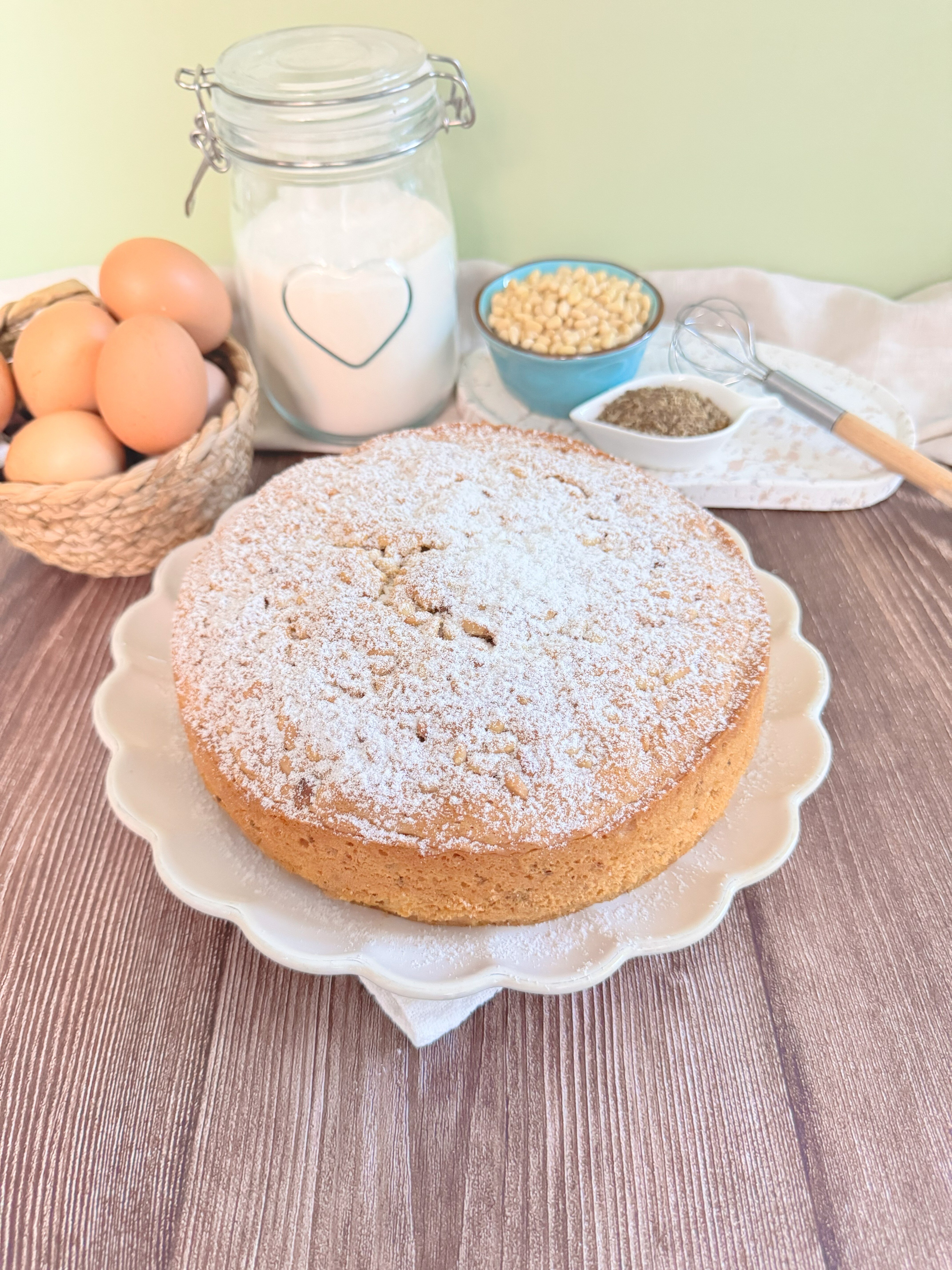 Torta ai pinoli e semi di anice