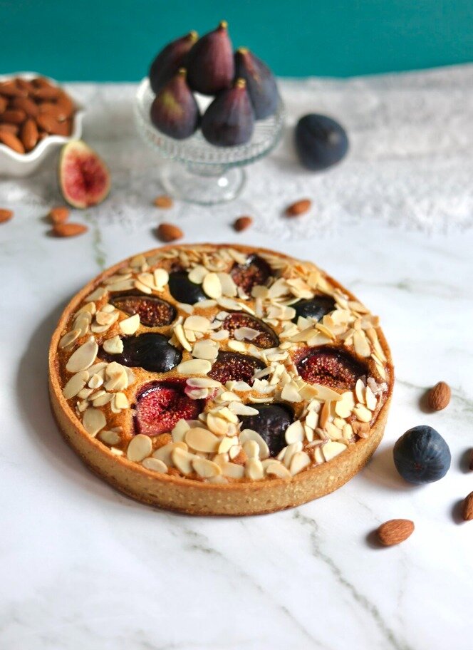 Crostata mandorle tostate e fichi