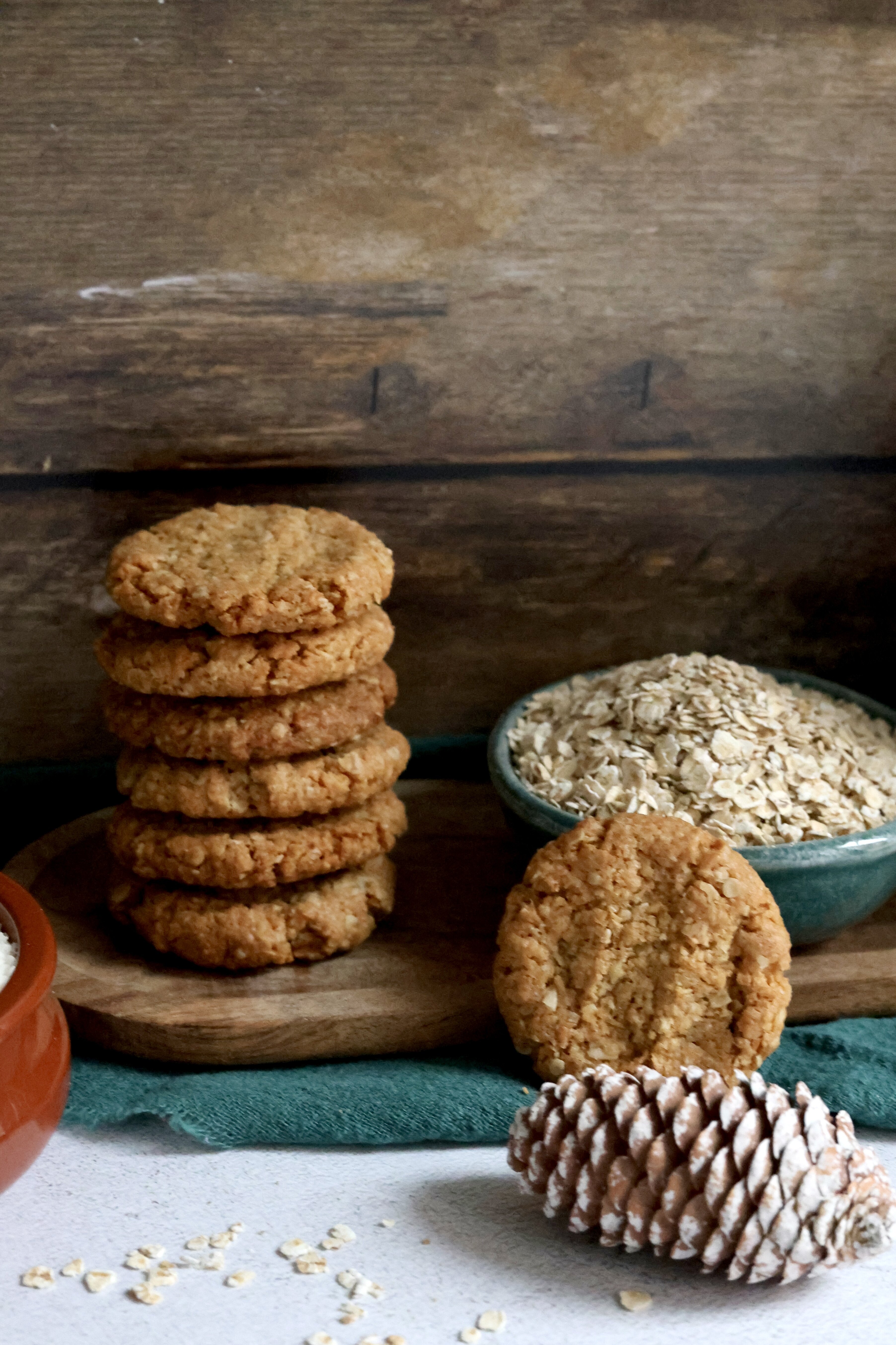 anzac, biscotti, avena, cocco