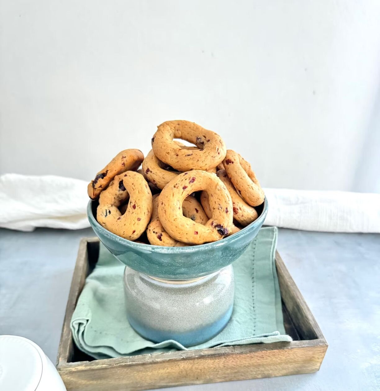 Ciambelline al latte e mirtilli