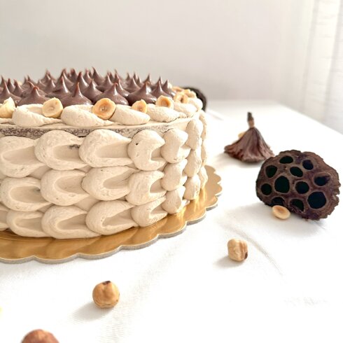 Cake cioccolato, nocciola e caff