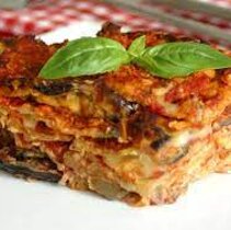 porcja, serwowana tak jak lasagna