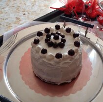 kakaowy chiffon cake przelozony bita smietana moja wersja podania kakaowego chiffon cake kakaowy chiffon cake przelozony bita smietana moja wersja podania kakaowego chiffon cake