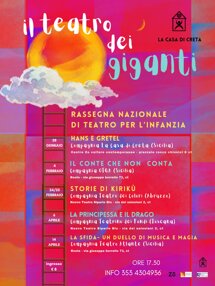 Teatro dei Giganti inverno/primavera 2024 Rassegna teatrale per famiglie