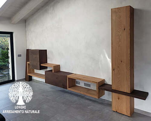 PARETE GIORNO PENSILE IN LEGNO SU MISURA PARETE GIORNO PENSILE IN LEGNO SU MISURA