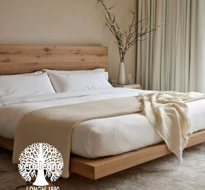 LETTO AIR CON TESTIERA ROVERE