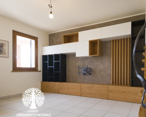 PARETE GIORNO DESIGN MODERNA SU MISURA IN VERO LEGNO PARETE GIORNO DESIGN MODERNA SU MISURA IN VERO LEGNO