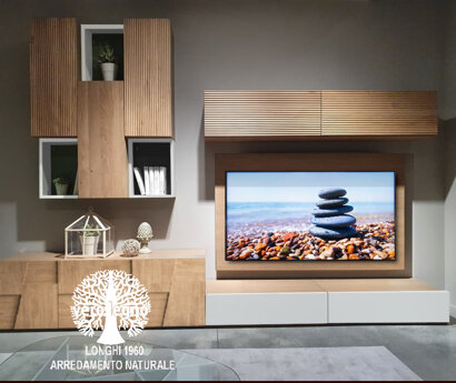 PARETE TV CONANTE LEGNO MASSELLO CANNETO