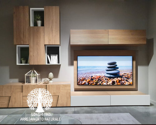 PARETE TV CONANTE LEGNO MASSELLO CANNETO PARETE TV CONANTE LEGNO MASSELLO CANNETO