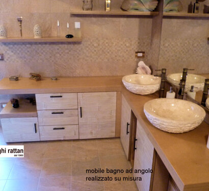 mobile bagno ad angolo su misura in legno produzione mobili bagno su misura ad angolo, angolari, con tagli obliqui e doppie profondità'