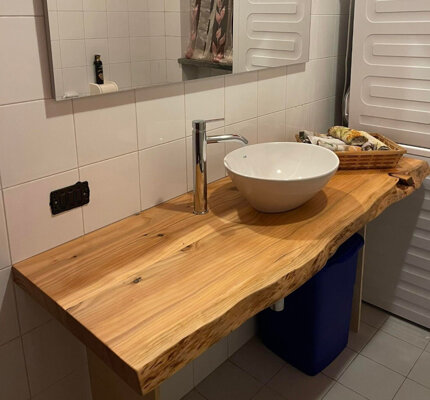 MESOLONI BAGNO MILANO IN LEGNO TRONCO ALBERO