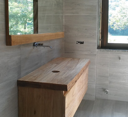 mobile bagno legno teak sabbiato produttori mobili da bagno legno massello teak rovere larice essenze pregiate