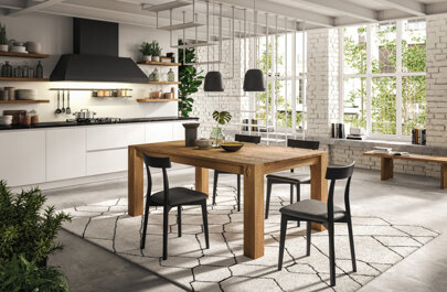 TAVOLO ALLUNGABILE IN LEGNO MASSELLO AREZZO TAVOLO ALLUNGABILE IN LEGNO MASSELLO AREZZO