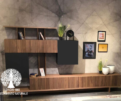 LIVING VERO LEGNO SU MISURA E DISEGNO