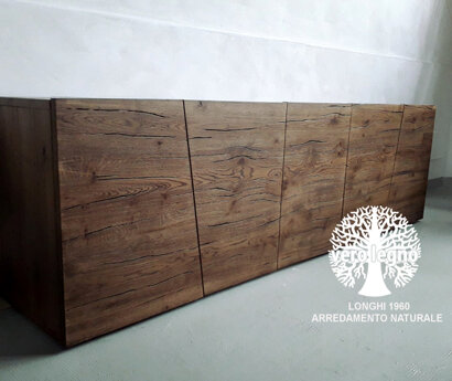 credenza in rovere nazionale anticato