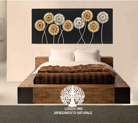 LETTO CONTENITORE lugano IN LEGNO ANTICATO