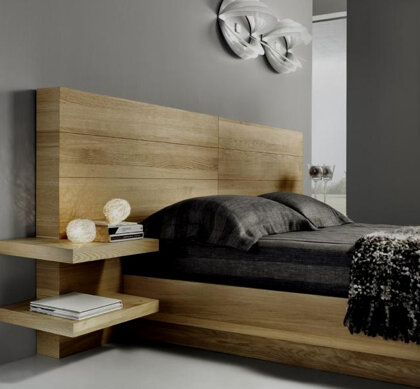 letto contenitore Torino in legno massello letto contenitore in vero legno massello mod Torino in rovere