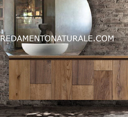 mobile bagno pensile legno massello varie essenze