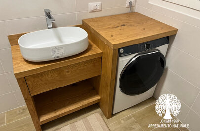 mobile lavatrice in legno massello su misura mobile lavatrice in legno massello su misura