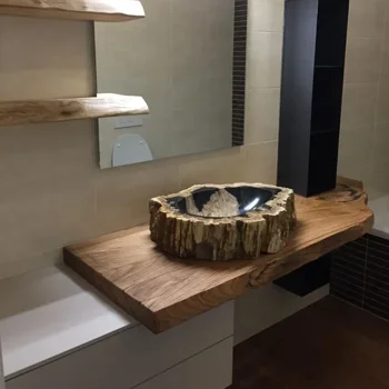 MENSOLE BAGNO IN LEGNO MASSELLO SU MISURA