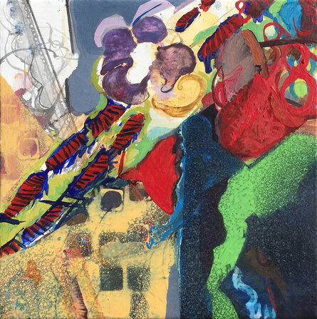 SOGNO - Metamorfosi 2023 40x40cm acrilici su tela (Collezione privata)