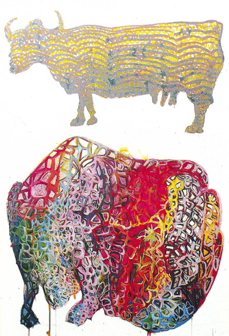 METAMORFOSI 1988 1988 70x100cm tecnica mista su carta (Collezione privata)