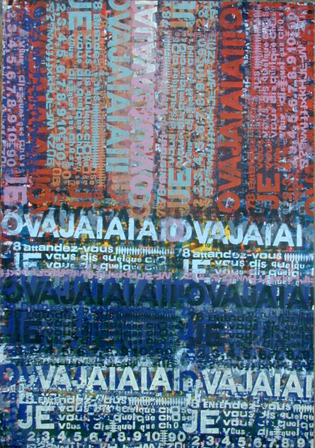 OVAJAIAIA....5 76x106cm legno e pittura serigrafica su carta in 28 colori