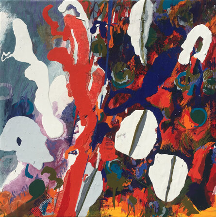 OM 2021 40x40cm acrilici su tela (Collezione privata)