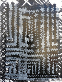 PICTA_4 Itineraria - SIMBOLI 201675 x 100 cmpittura serigrafica su carta Fabriano