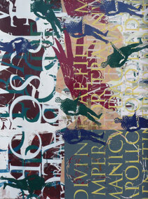 PICTA_24 Itineraria 201675 x 100cmpittura serigrafica in 13 colori su carta Fabriano UNICUM (pezzo unico)