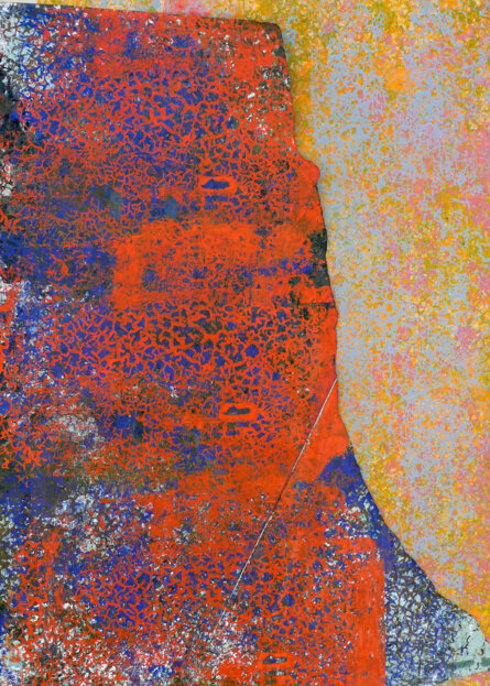 Strutture 50x70cm pittura serigrafica su carta UNICUM (Collezione privata)